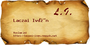 Laczai Iván névjegykártya